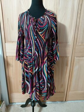 Ninety Multicolor Floral Print Dress